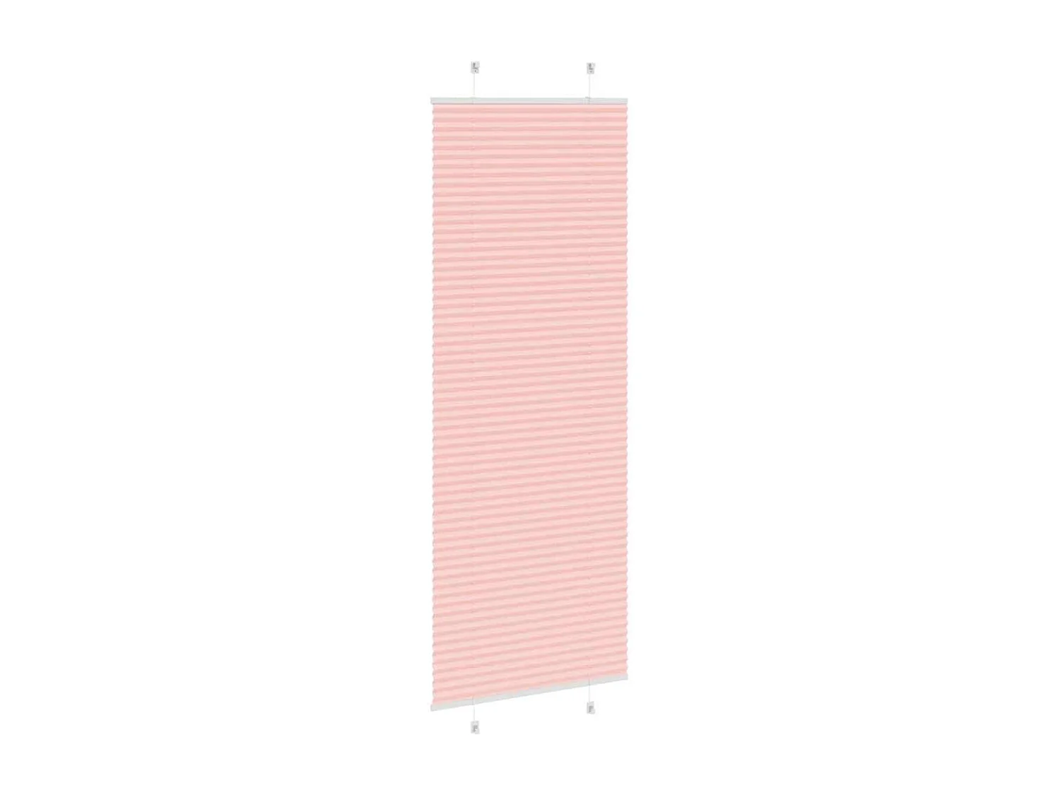 Store plissé rose 80x200 cm largeur du tissu 79,4 cm polyester