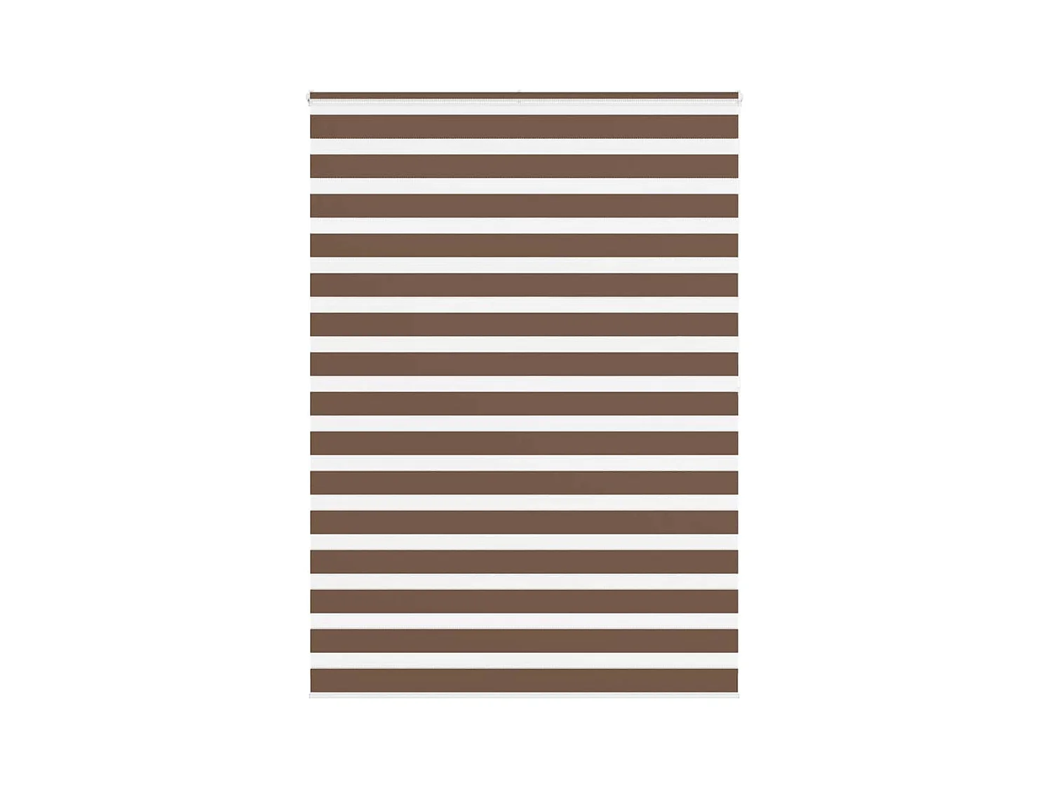 Estor cebra marrón 160x200 cm tejido ancho 155,9 cm poliéster