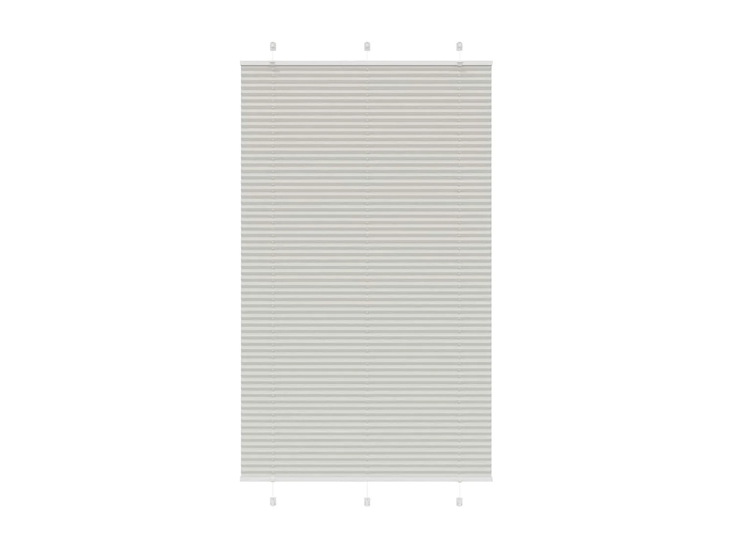 Store plissé gris clair 115x200cm largeur du tissu 114,4cm