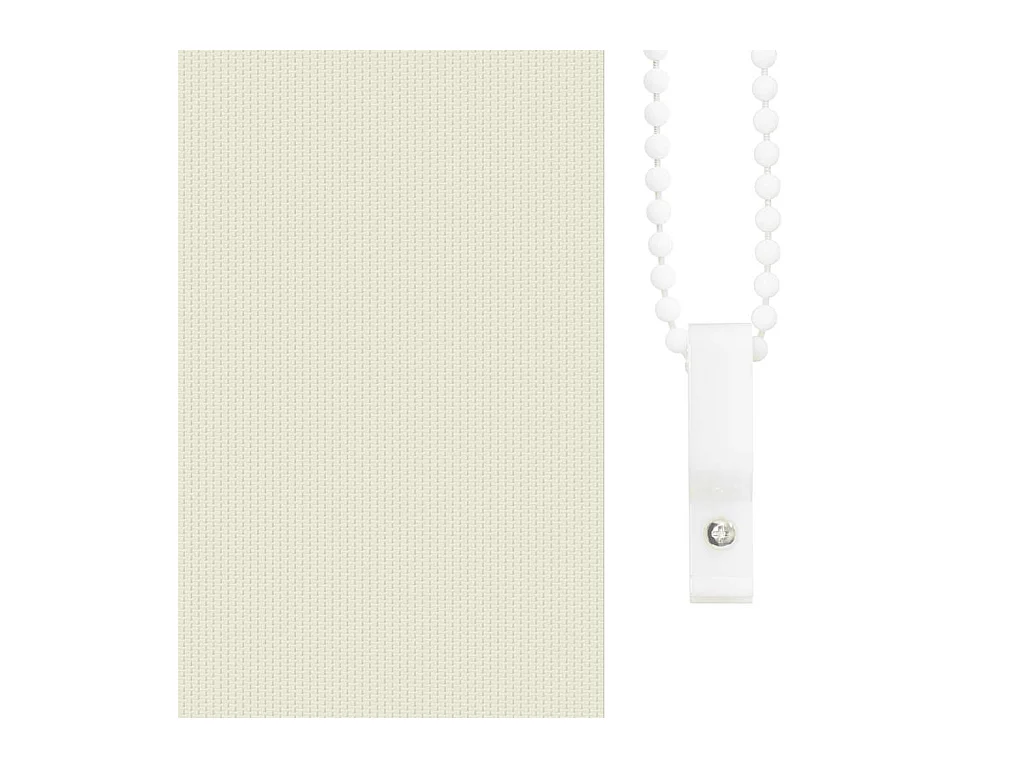 Store enrouleur occultant blanc cassé 90x130cm largeur du tissu