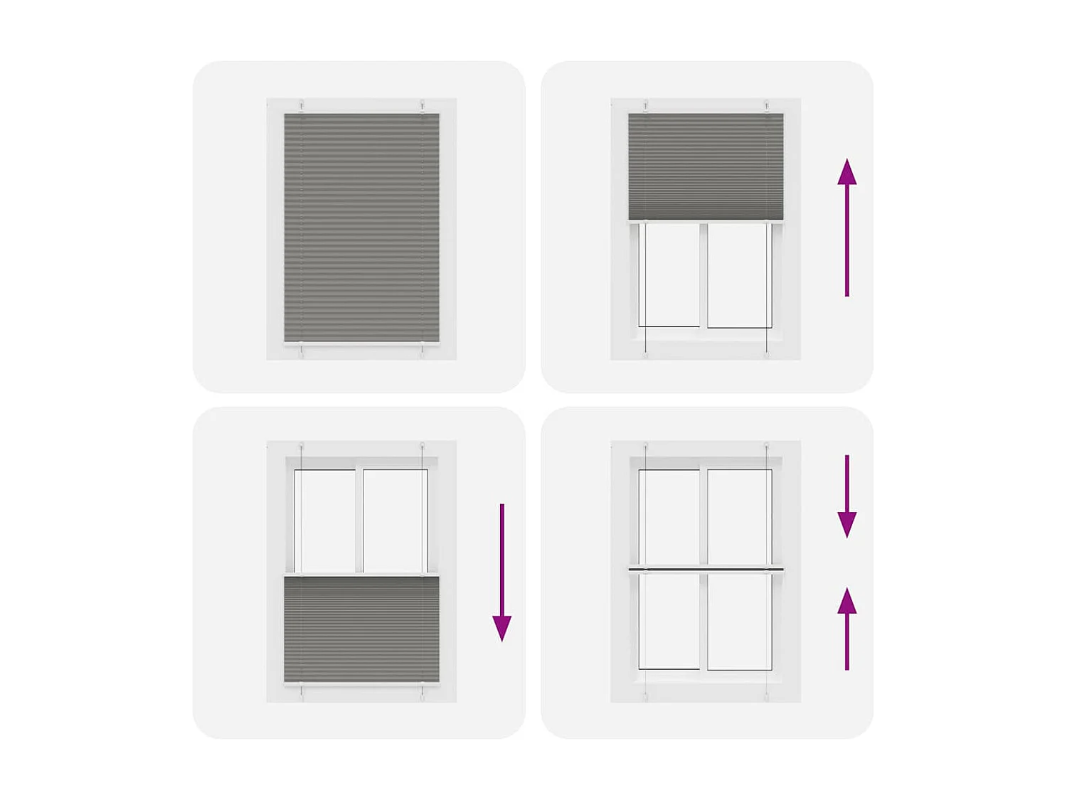 Store plissé anthracite 100x150 cm largeur du tissu 99,4 cm