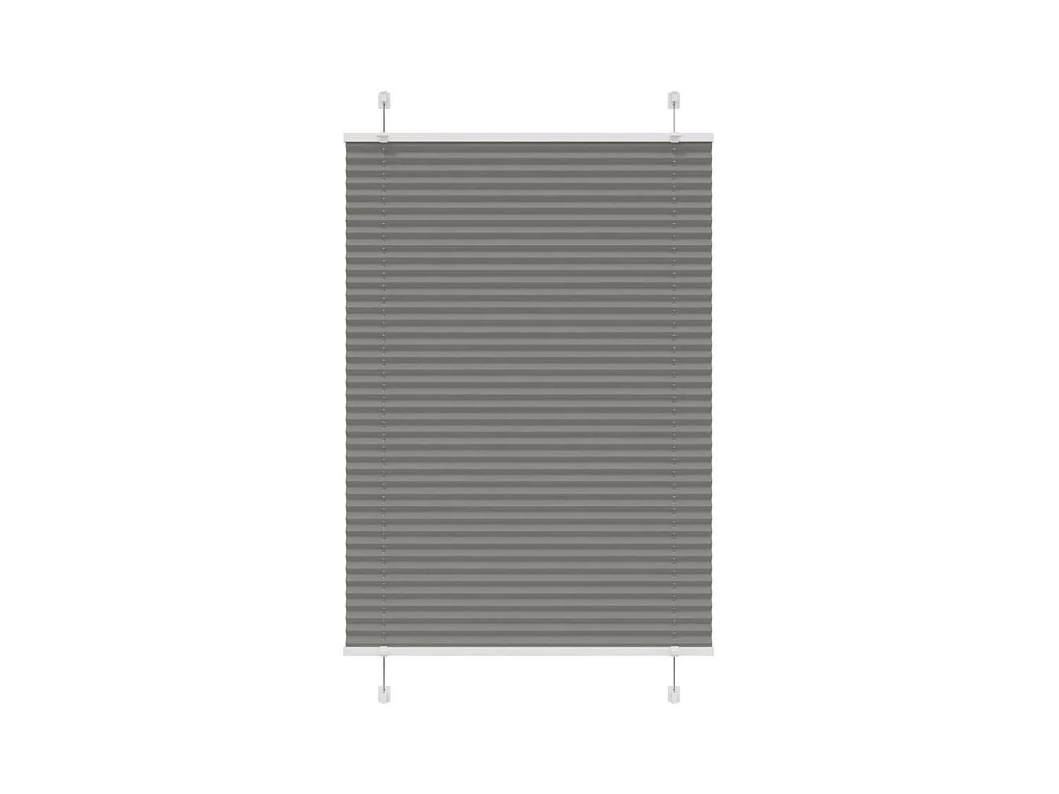 Antracite Plissada Cega 100x150 cm Largura Tecido 99,4 cm