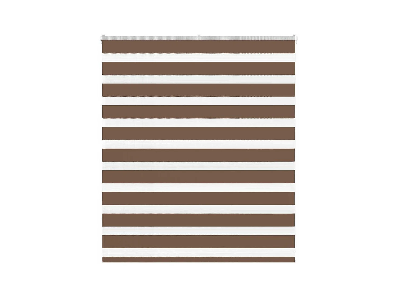 Store zèbre marron 125x100cm largeur du tissu 120,9cm polyester