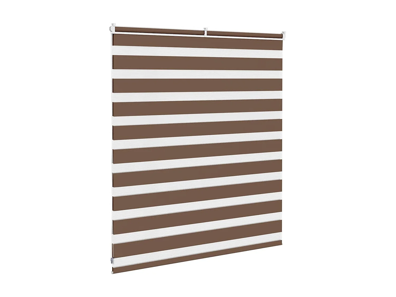 Store zèbre marron 125x100cm largeur du tissu 120,9cm polyester