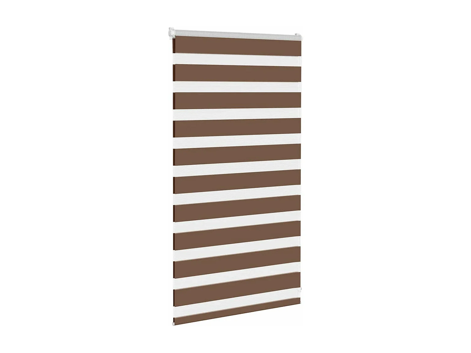 Store zèbre marron 90x100 cm largeur du tissu 85,9 cm polyester