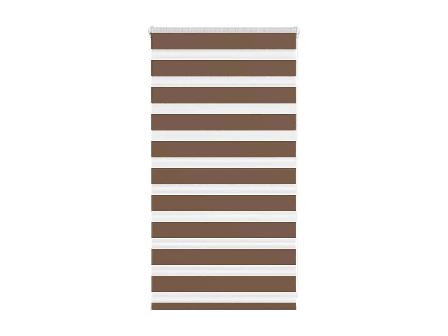 Zebra rolgordijn 90x100 cm stofbreedte 85,9 cm polyester bruin