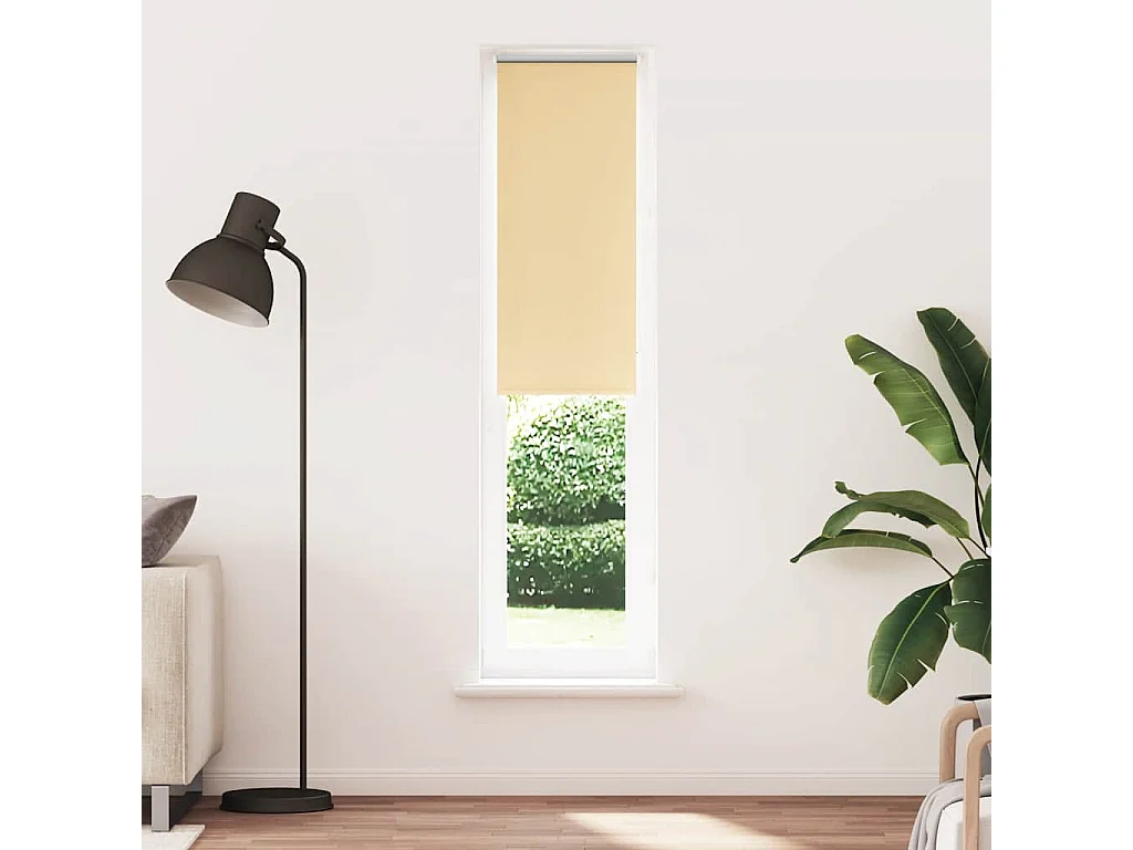 Estor Enrollable Opaco Beige 55x210 cm Tela Ancho 50,7 cm