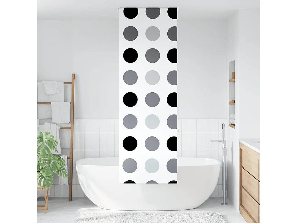 Doucherolgordijn 80x240 cm stofbreedte 76 cm