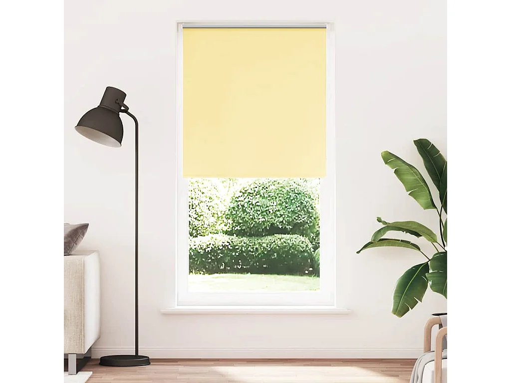 Estor Enrollable Opaco Amarillo 100x210 cm Tela Ancho 95,7cm