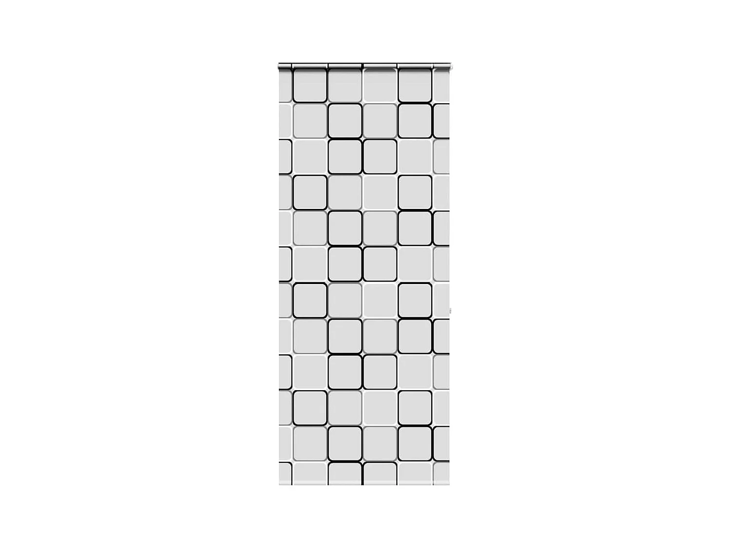 Store enrouleur de douche avec cassette largeur du tissu 86 cm