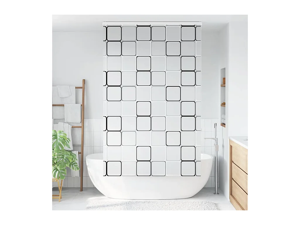 Store enrouleur de douche avec cassette largeur du tissu 136 cm