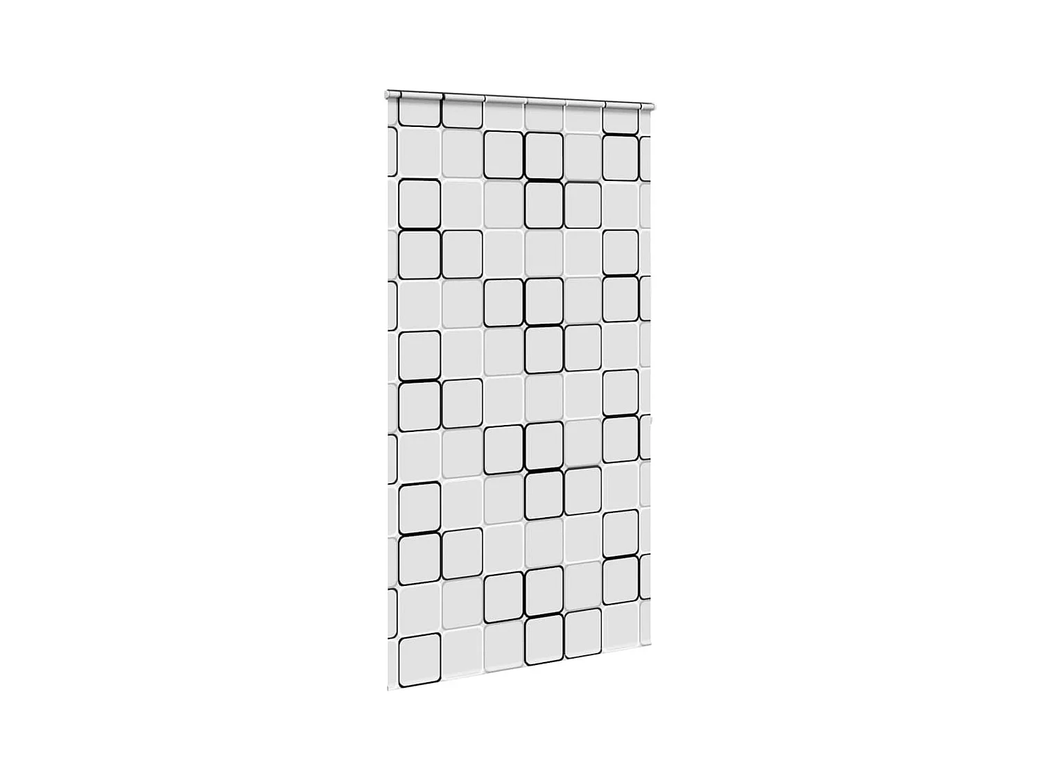 Store enrouleur de douche avec cassette largeur du tissu 136 cm