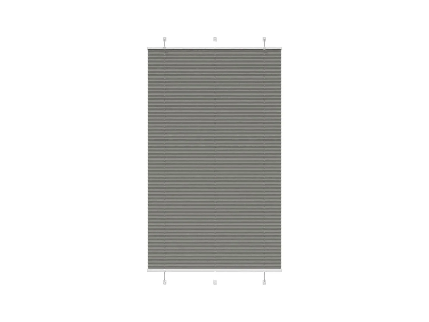 Store plissé anthracite 120x200 cm largeur du tissu 119,4 cm