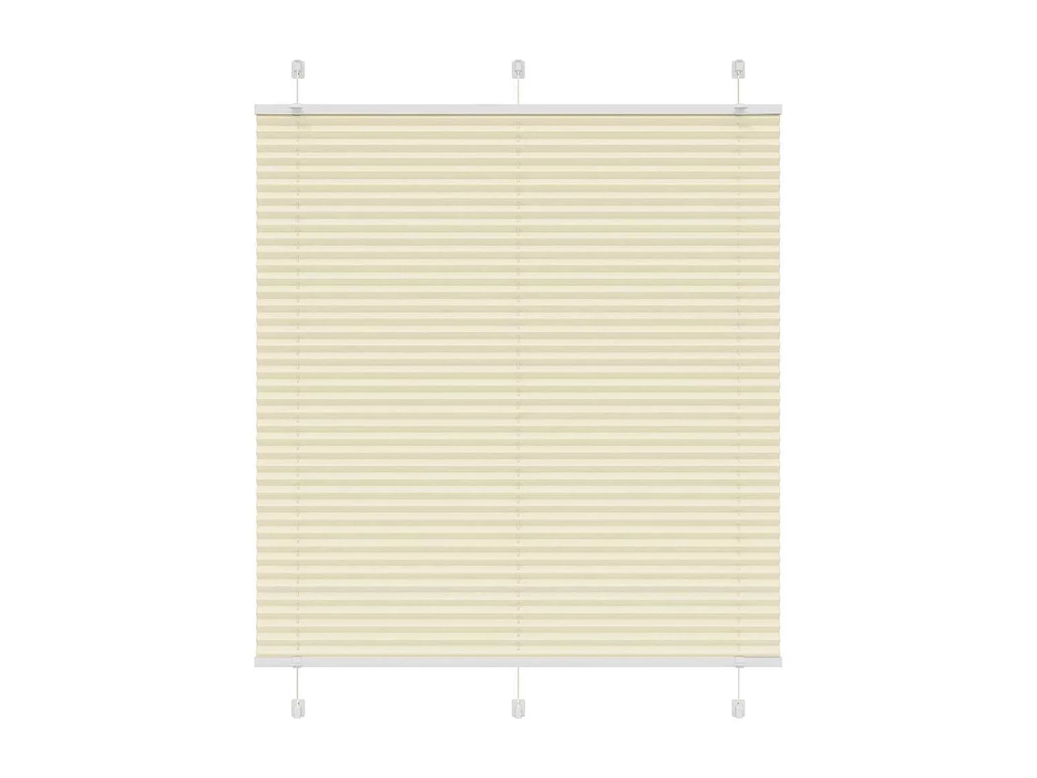 Store plissé crème 120x150cm largeur du tissu 119,4cm polyester