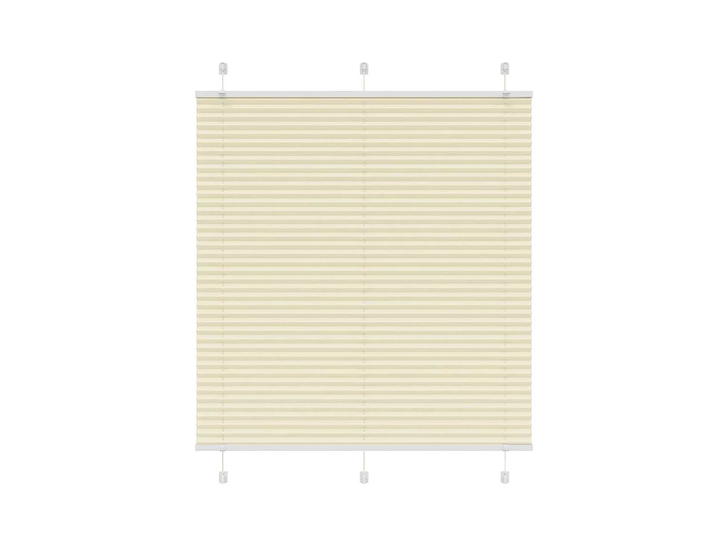 Store plissé crème 120x150cm largeur du tissu 119,4cm polyester