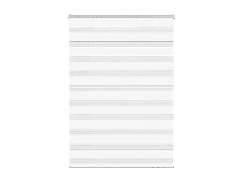 Store zèbre blanc 95x150 cm largeur du tissu 90,9 cm polyester