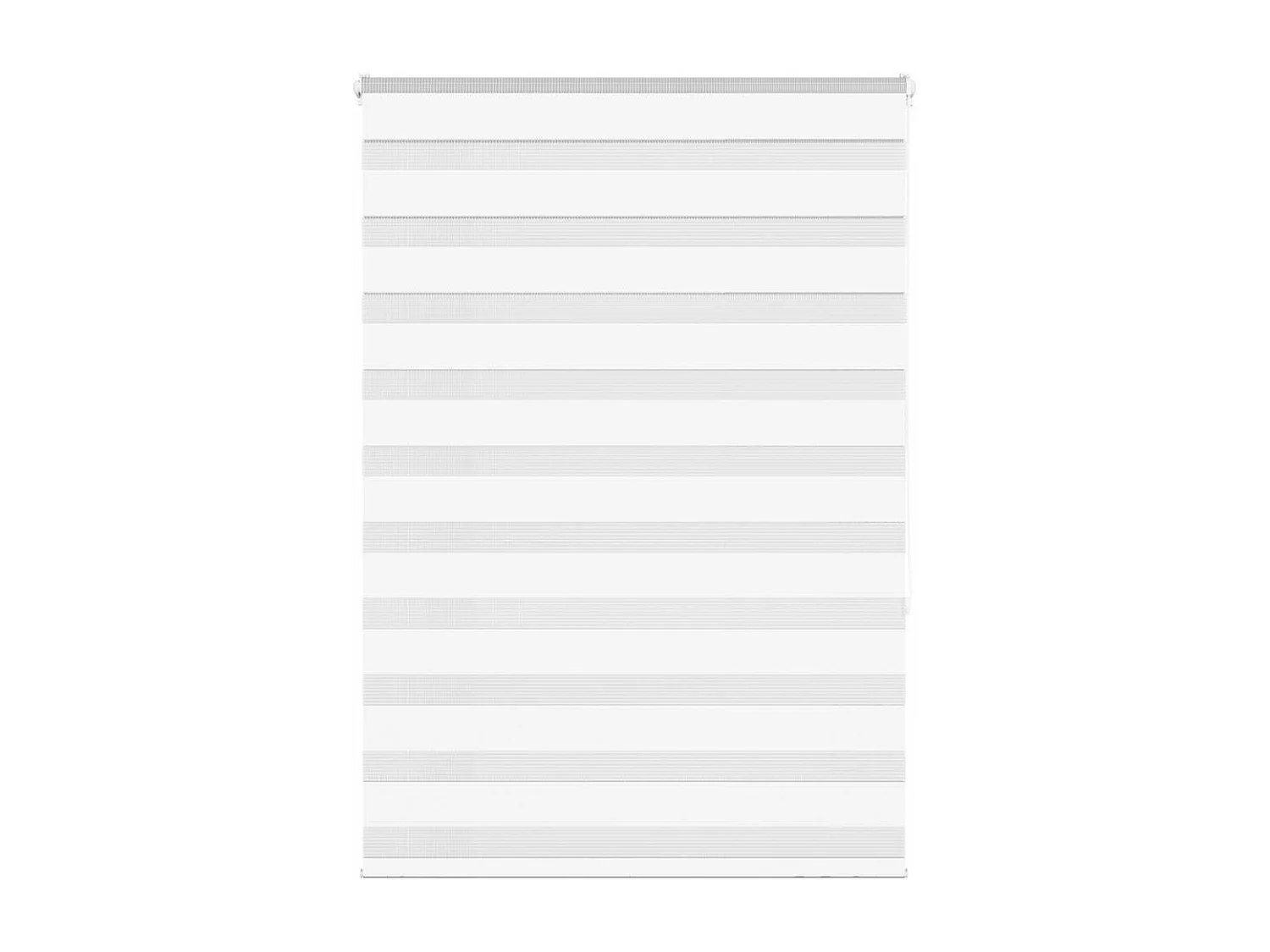 Store zèbre blanc 95x150 cm largeur du tissu 90,9 cm polyester