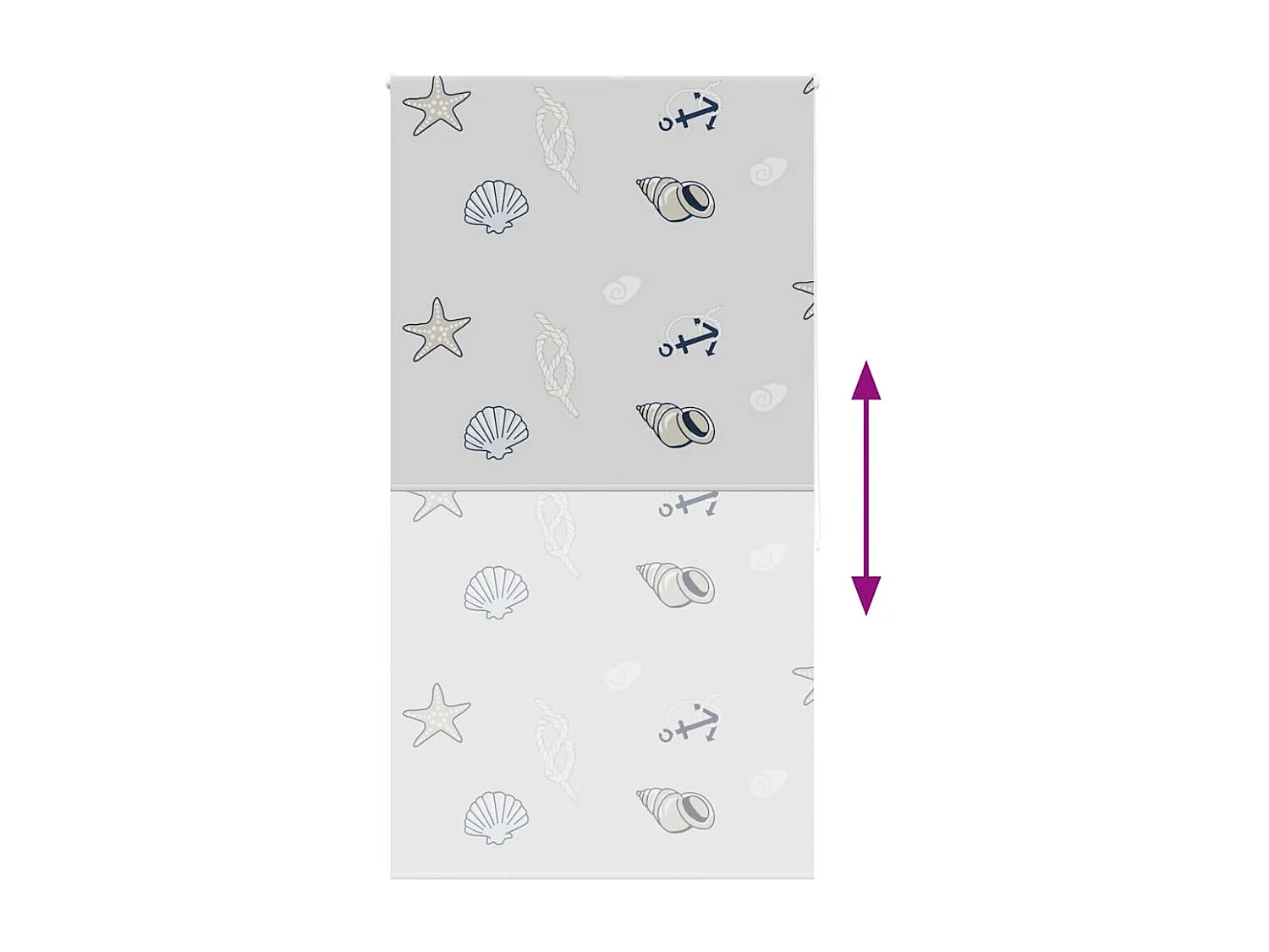 Store enrouleur de douche 130x240 cm largeur du tissu 126 cm