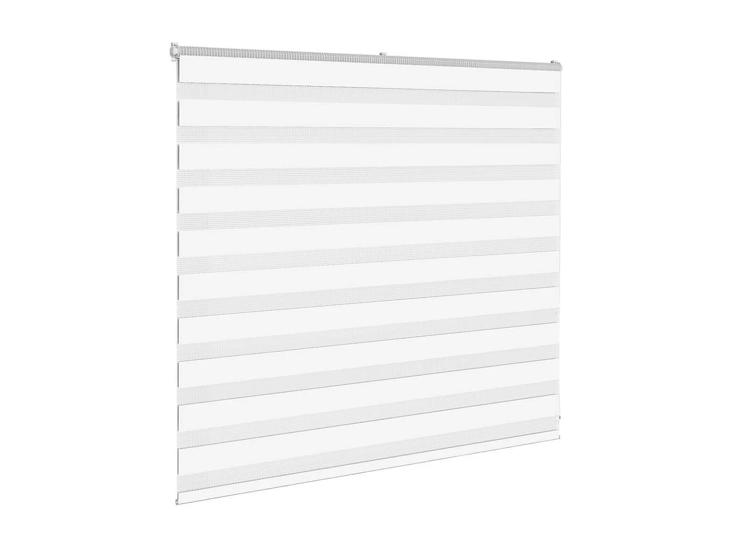 Store zèbre blanc 160x100 cm largeur du tissu 155,9cm polyester