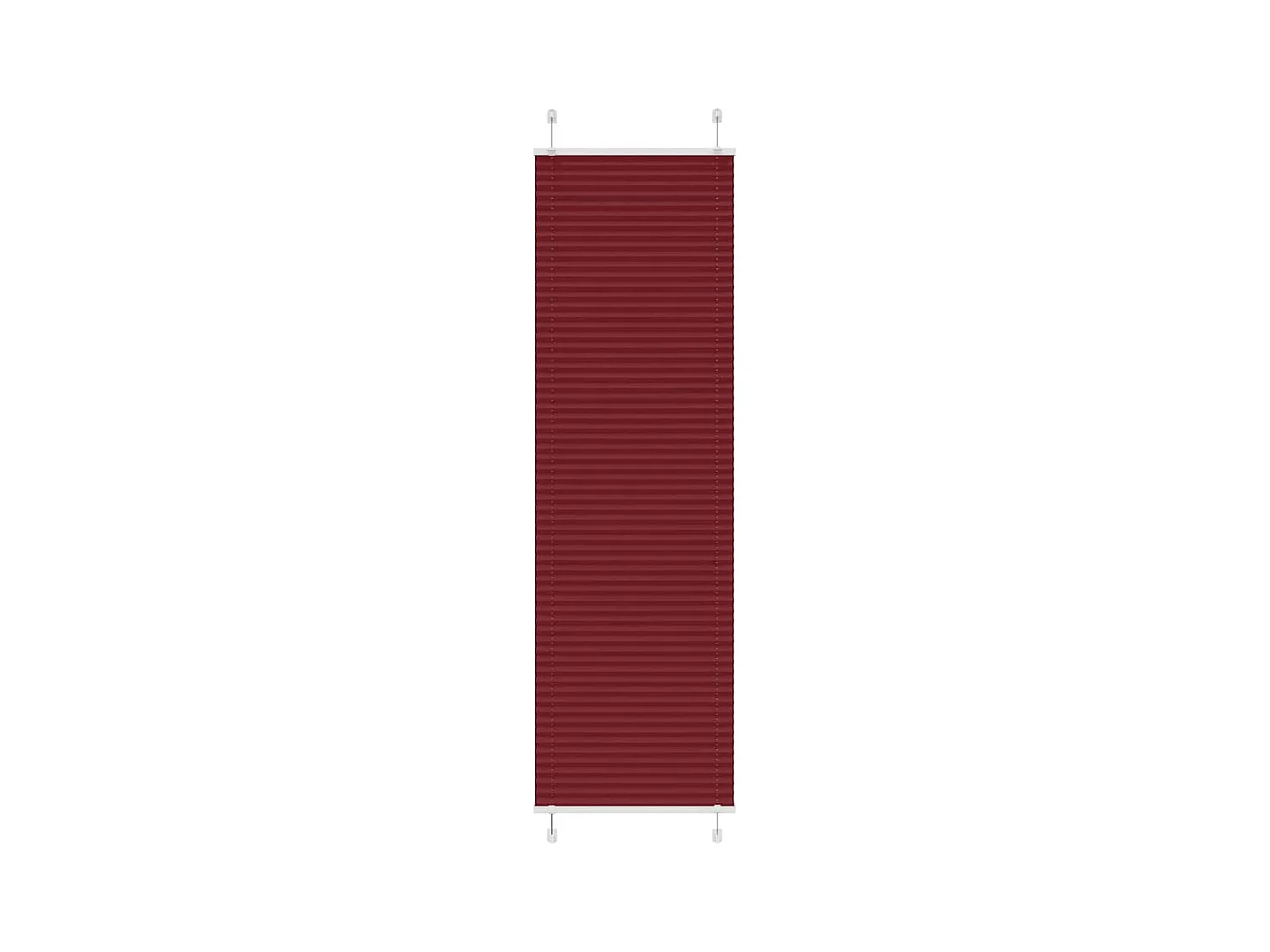 Store plissé rouge bordeaux 55x200 cm largeur du tissu 54,4 cm