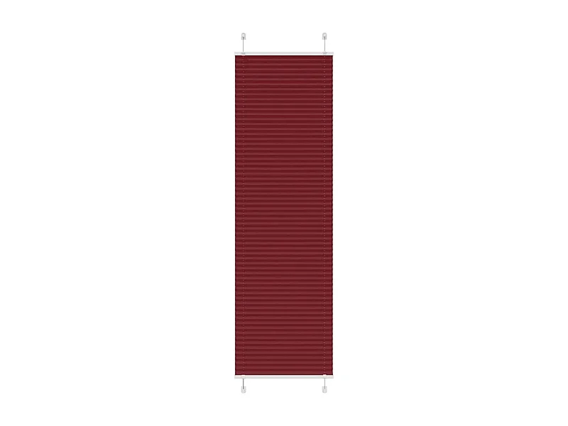 Plissé rolgordijn 55x200 cm stofbreedte 54,4 cm bordeauxrood