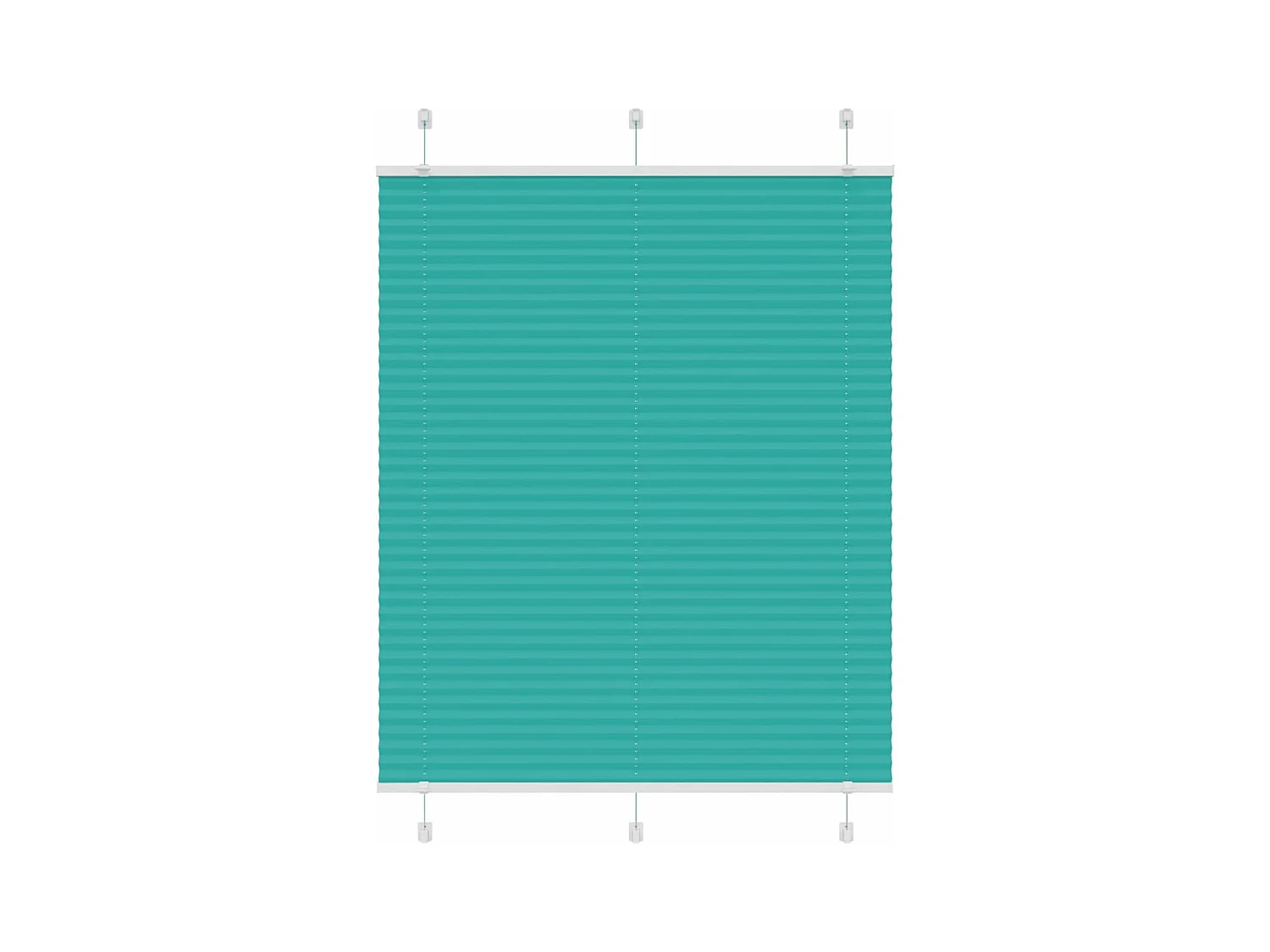 Store plissé vert pétrole 110x150cm largeur du tissu 109,4cm