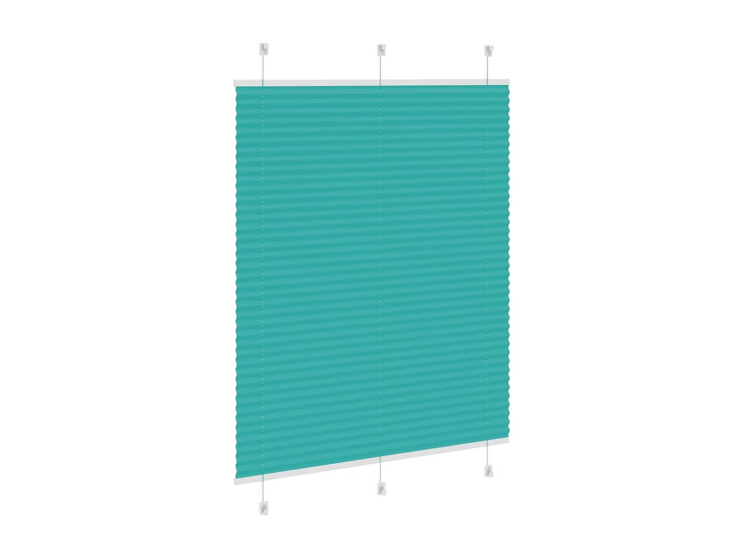 Store plissé vert pétrole 110x150cm largeur du tissu 109,4cm
