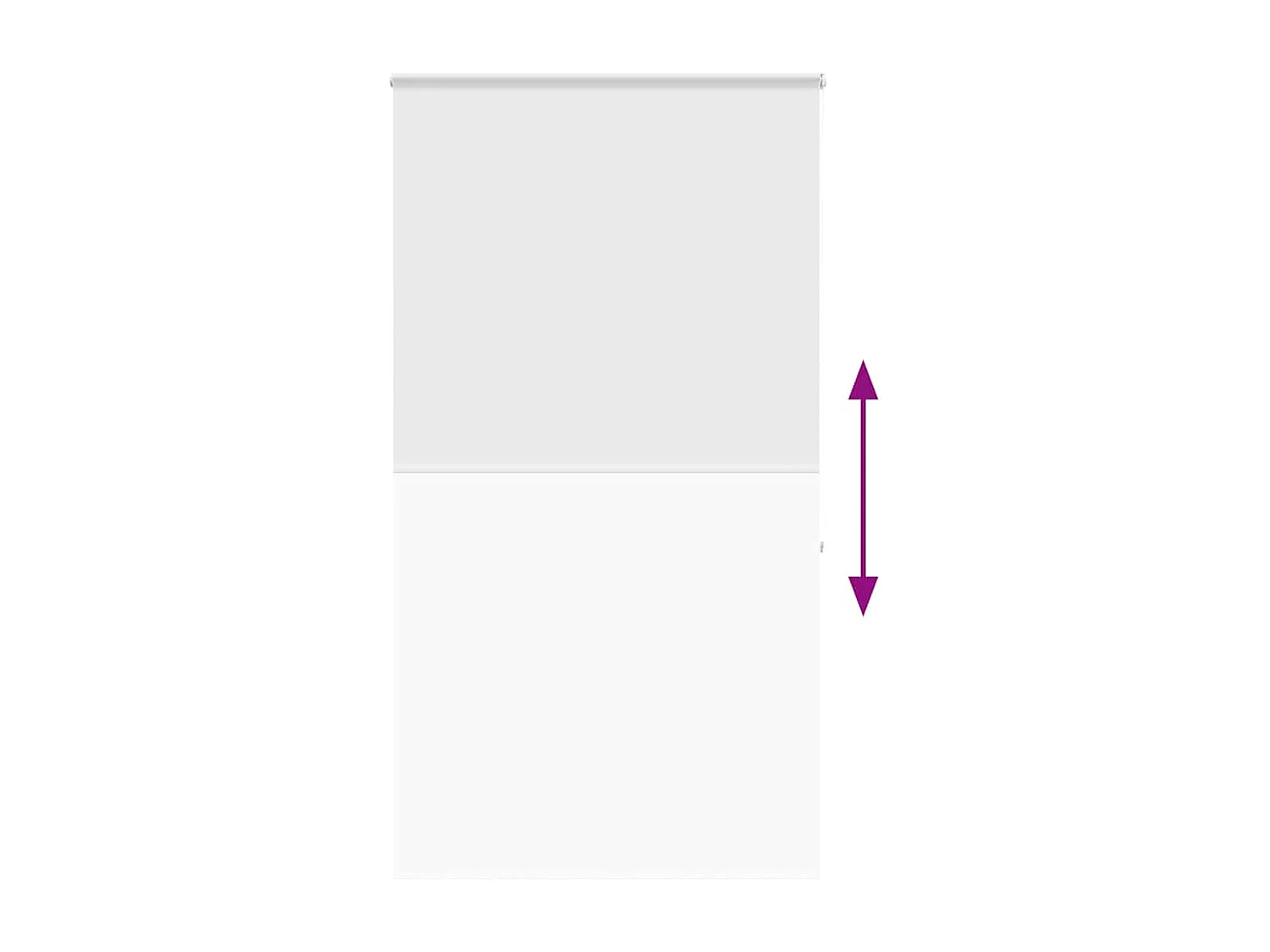 Doucherolgordijn met cassette 130x240 cm stofbreedte 126 cm