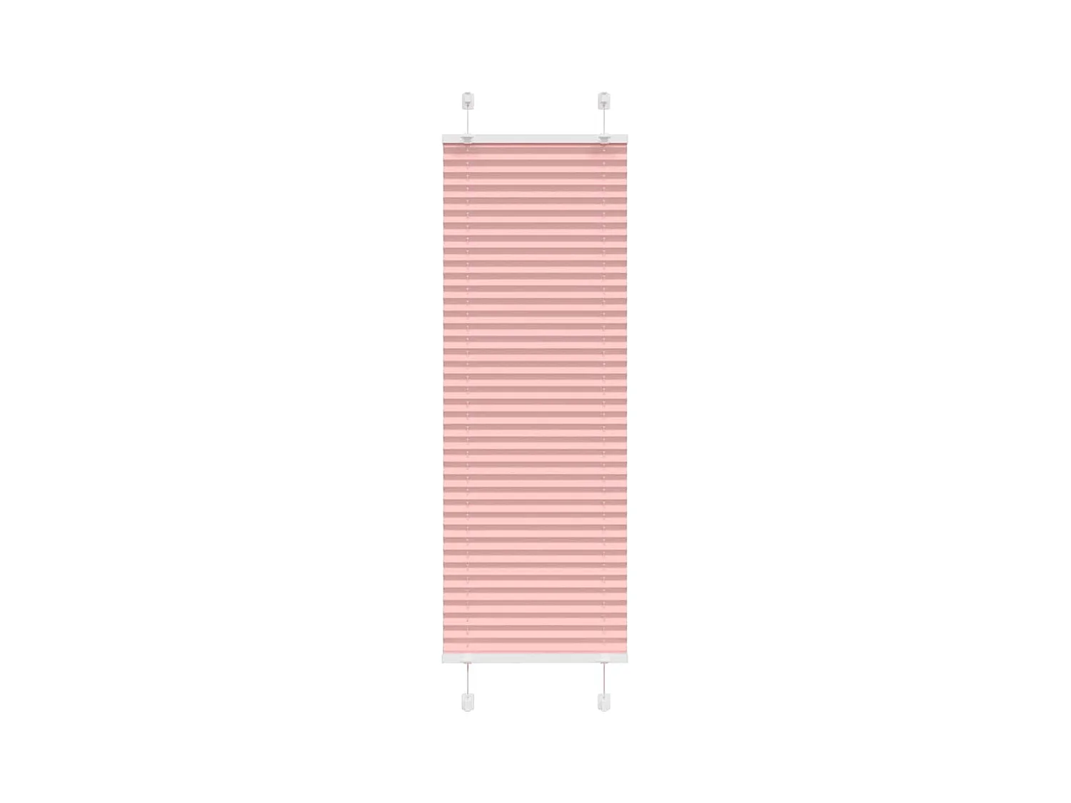 Store plissé rose 45x150 cm largeur du tissu 44,4 cm polyester