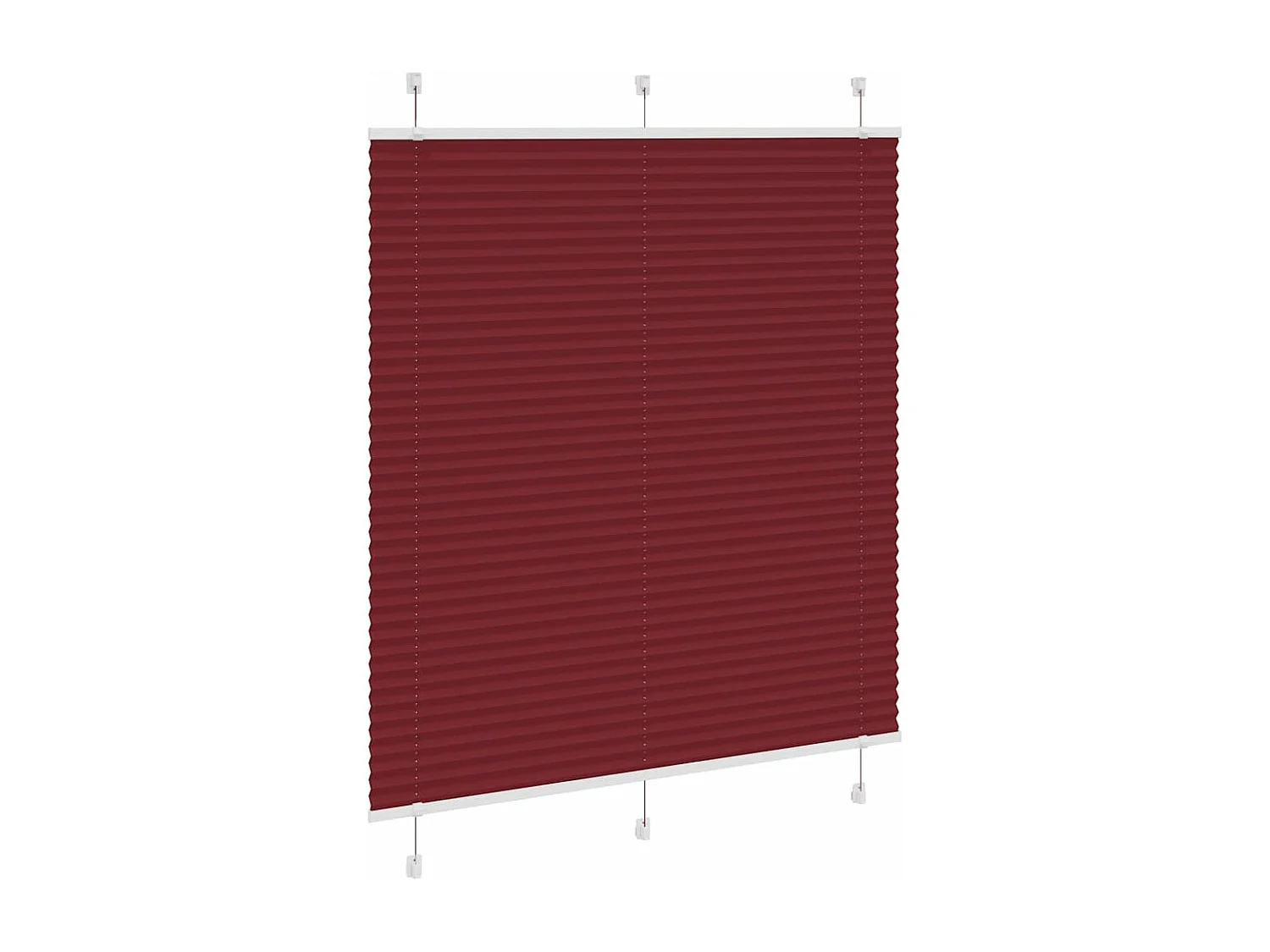 Store plissé rouge bordeaux 115x150 cm largeur du tissu 114,4cm