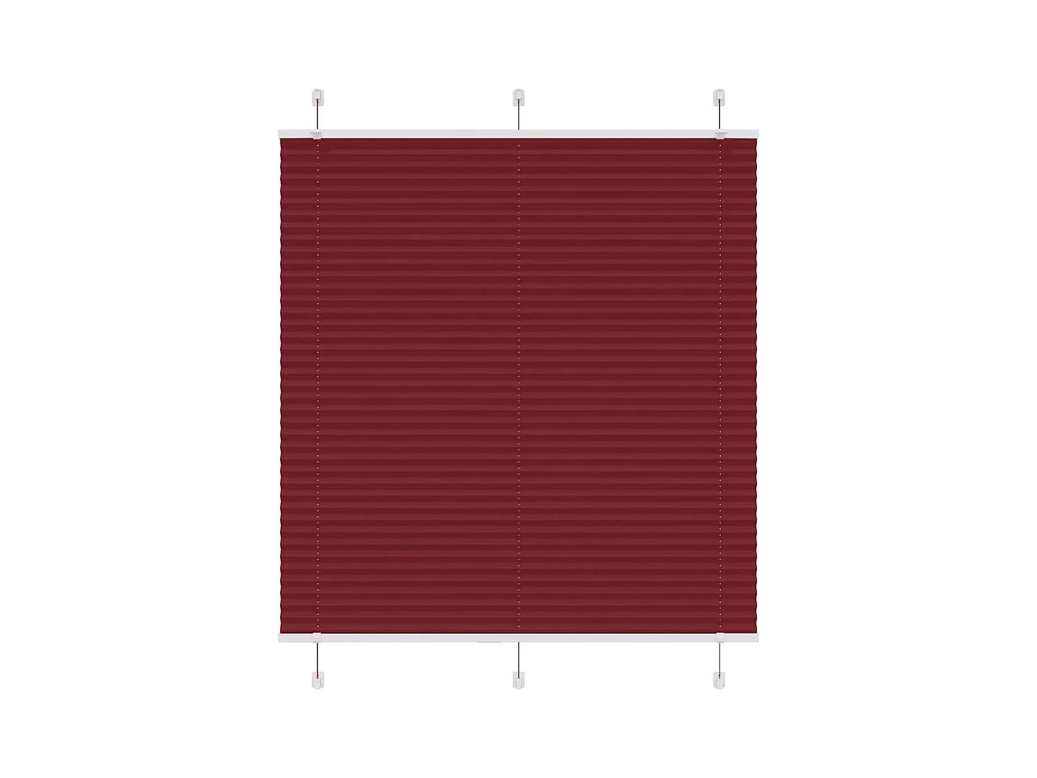 Store plissé rouge bordeaux 115x150 cm largeur du tissu 114,4cm