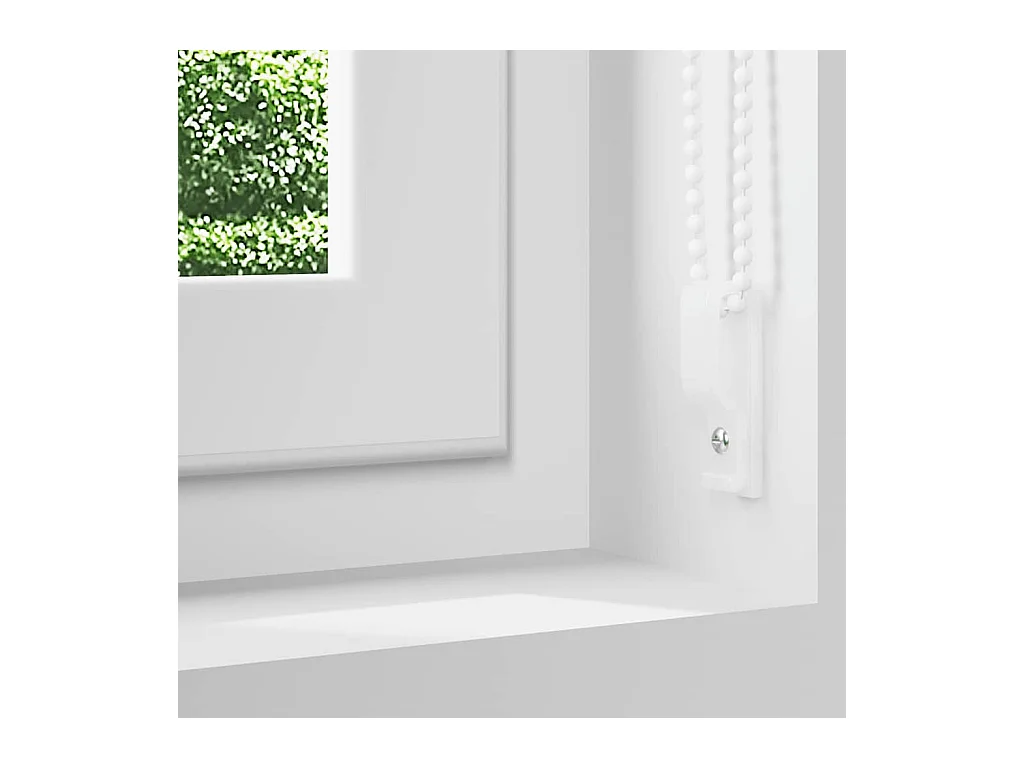Store enrouleur occultant blanc cassé largeur du tissu 60,7 cm