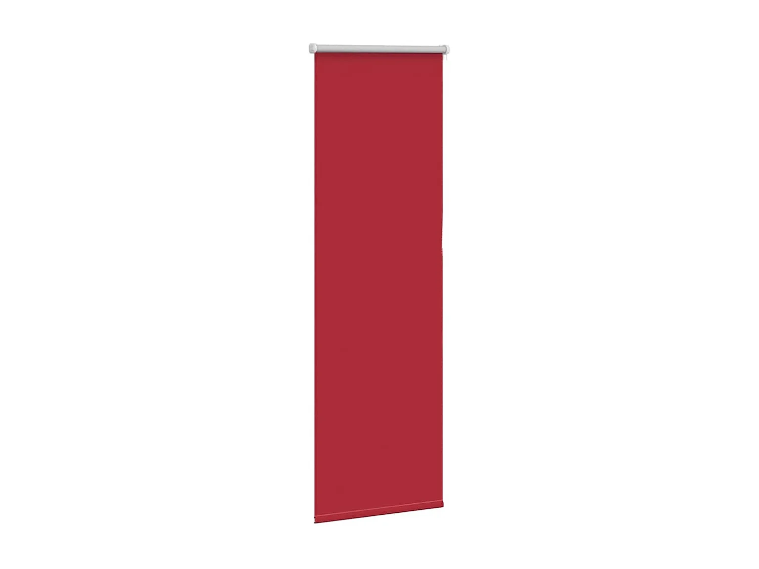 Store enrouleur occultant rouge largeur du tissu 50,7 cm