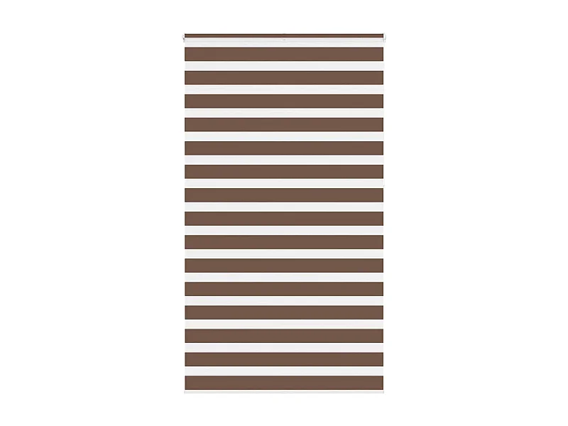 Zebra rolgordijn 120x230 cm stofbreedte 115,9cm polyester bruin