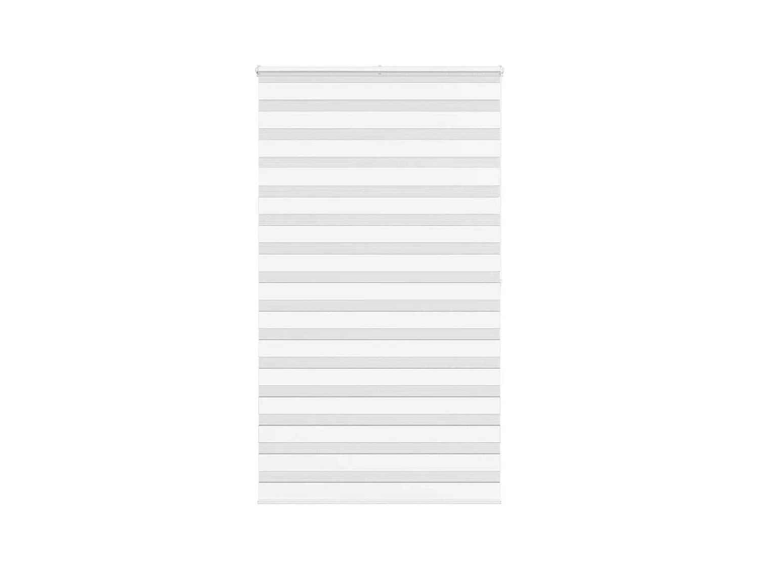 Store zèbre blanc 135x200 cm largeur du tissu 130,9cm polyester