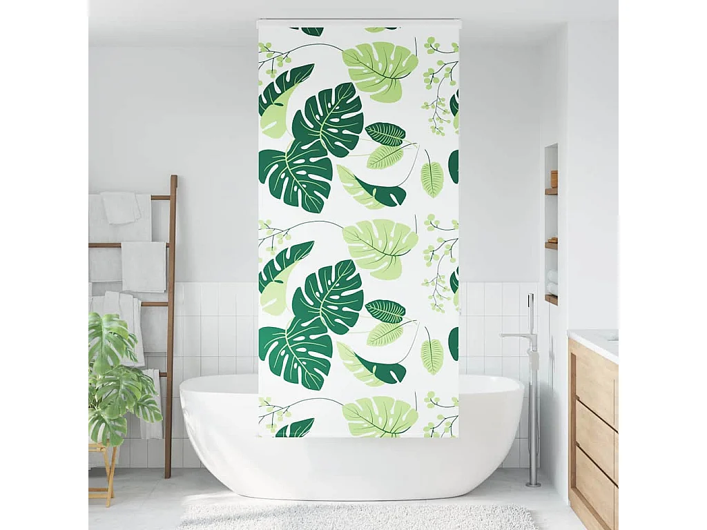 Store enrouleur de douche avec cassette largeur du tissu 86 cm