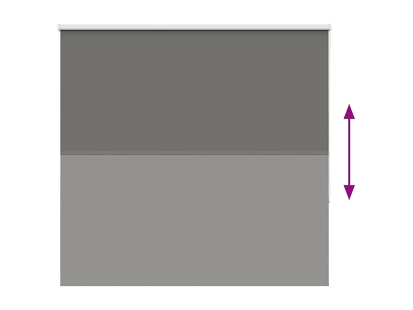 Rolgordijn verduisterend 155x130 cm stofbreedte 151,6 cm grijs