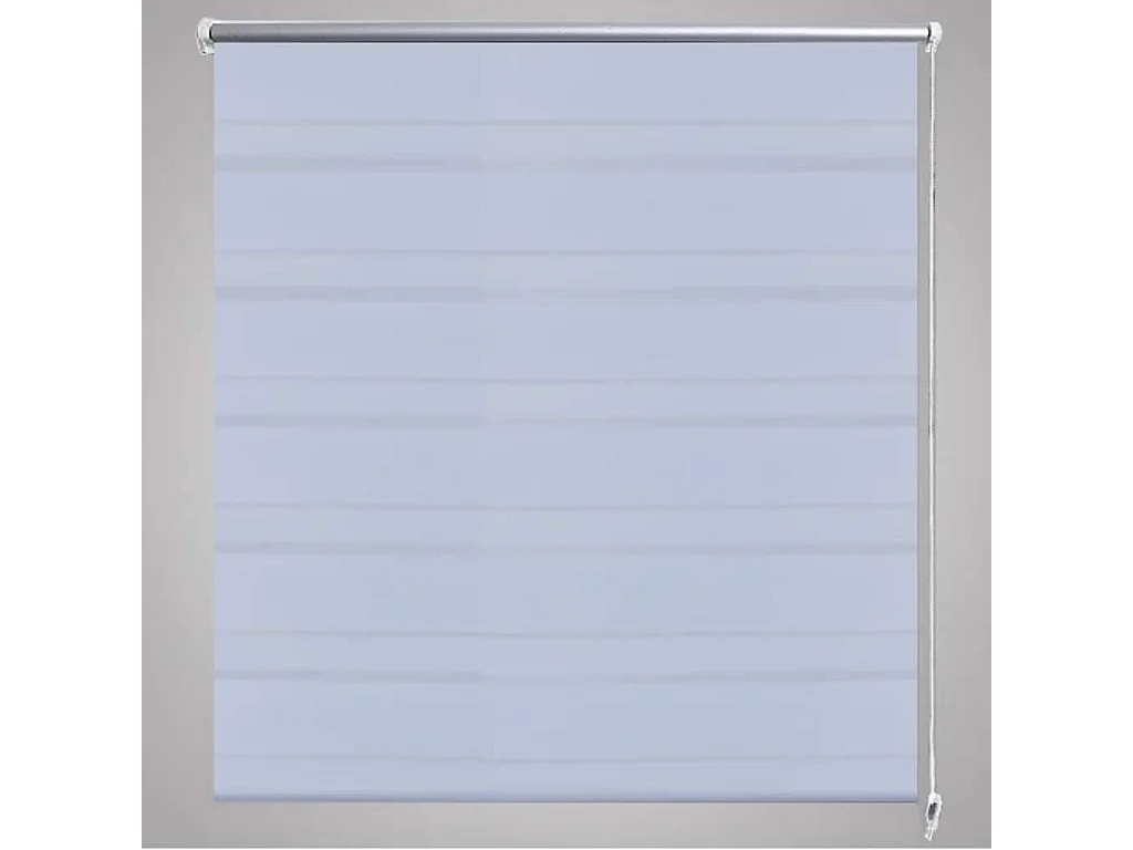 Estore de rolo 120 x 230 cm, linhas de zebra / Branco