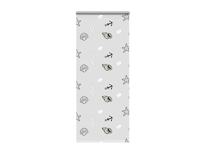 Store enrouleur de douche avec cassette largeur du tissu 86 cm