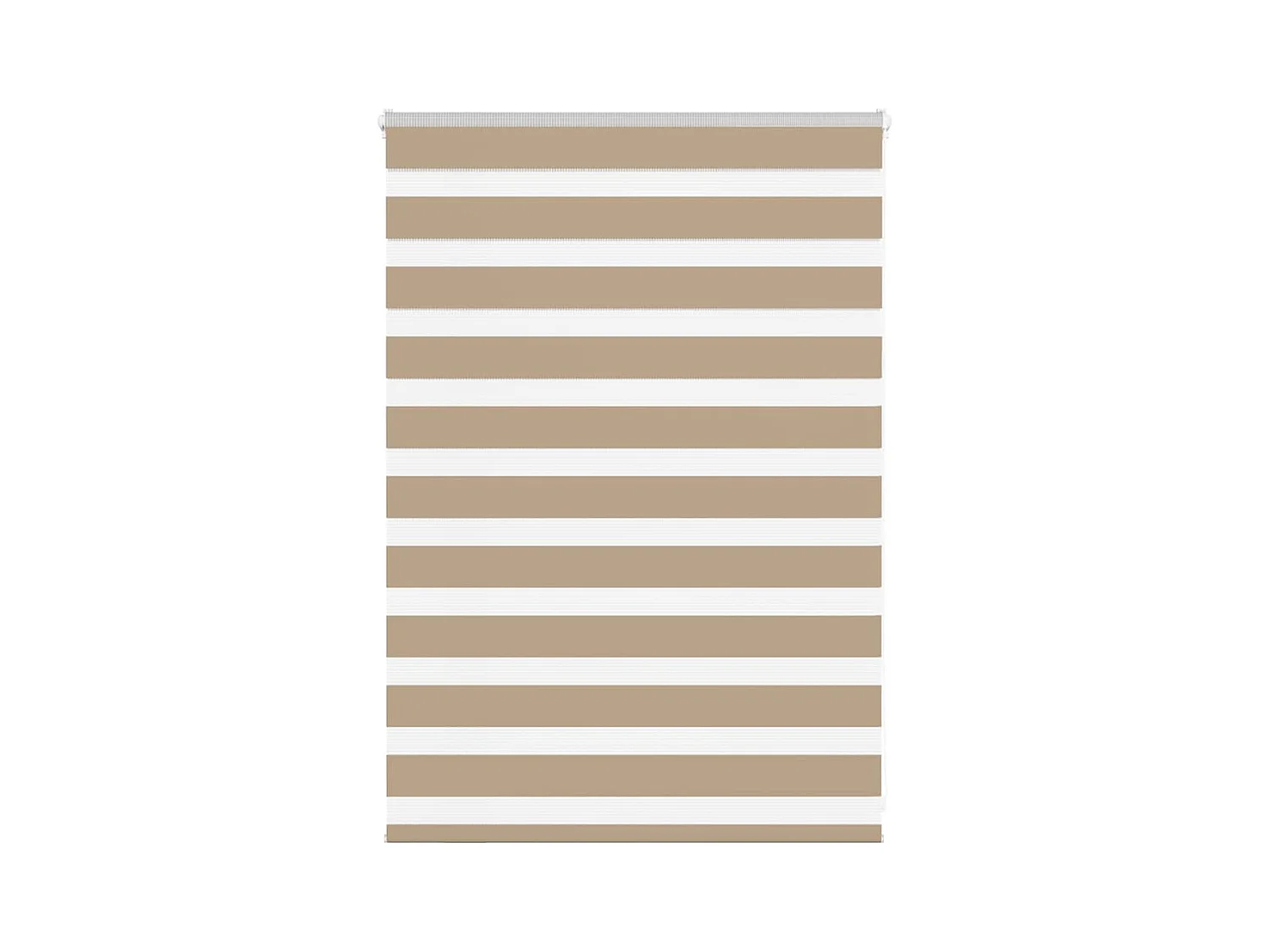 Store zèbre marron sable largeur du tissu 105,9 cm polyester
