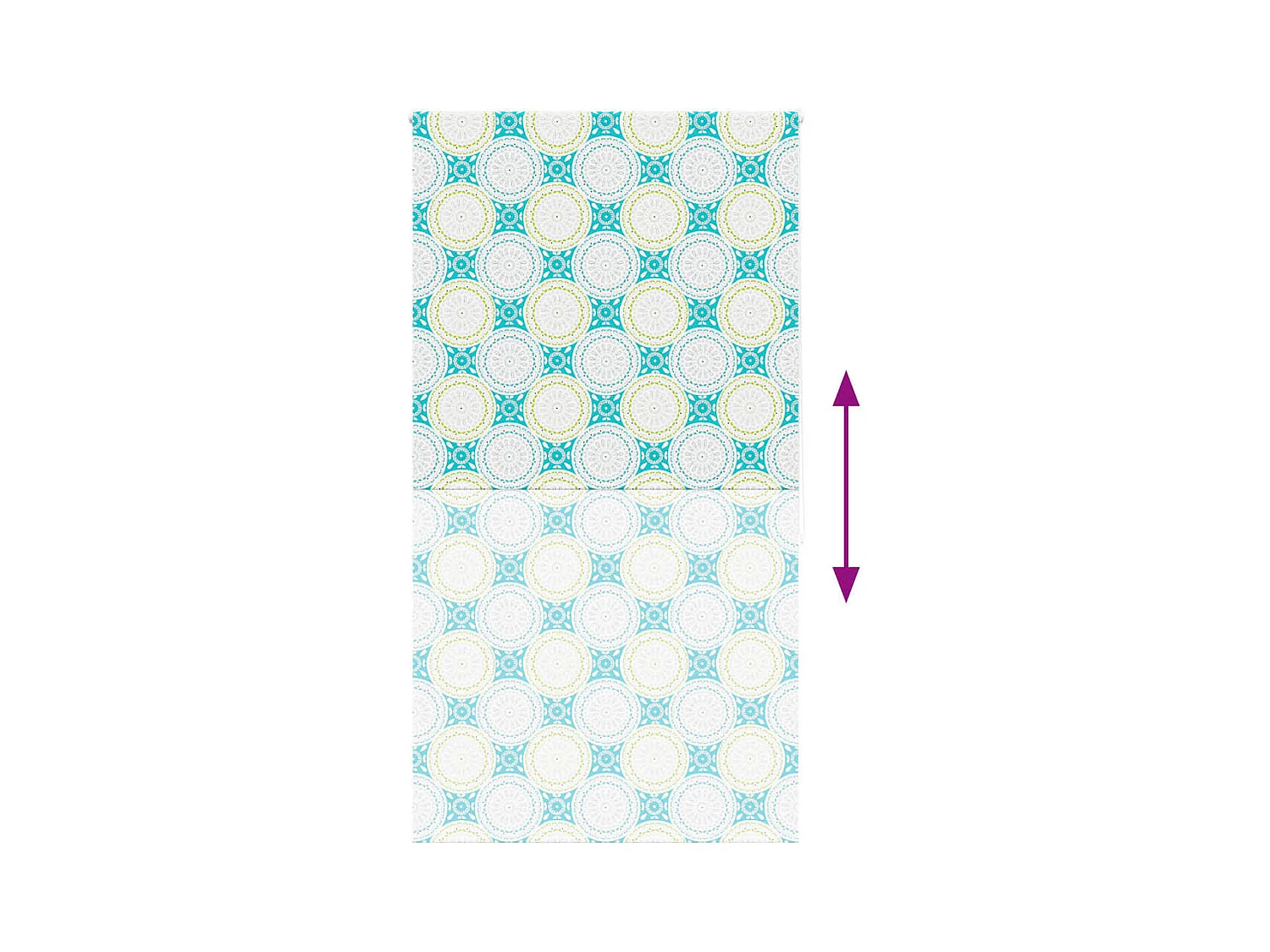 Store enrouleur de douche 120x240 cm largeur du tissu 116 cm