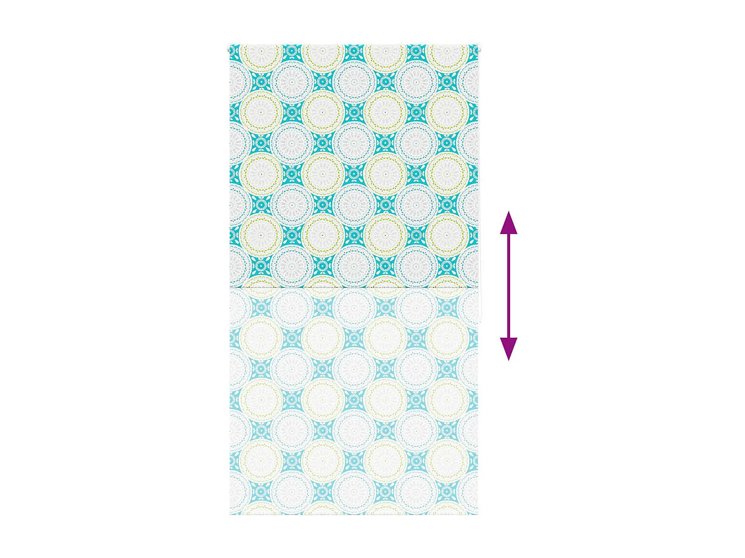 Store enrouleur de douche 120x240 cm largeur du tissu 116 cm