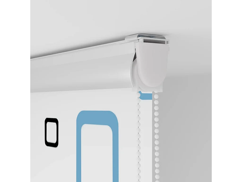 Rolo de Duche Estores com 130x240 cm Largura Tecido 126 cm