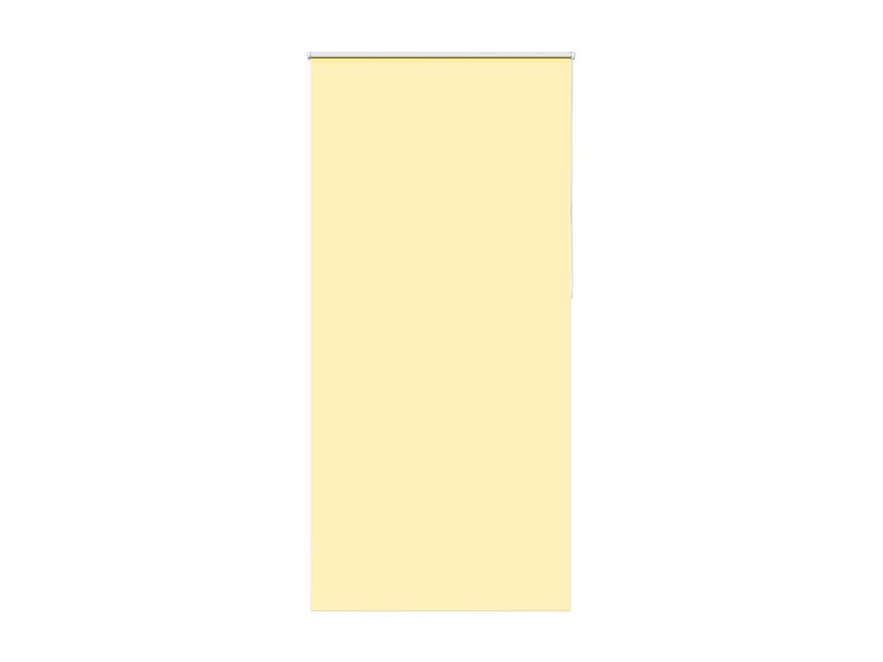 Store enrouleur occultant jaune largeur du tissu 85,7 cm