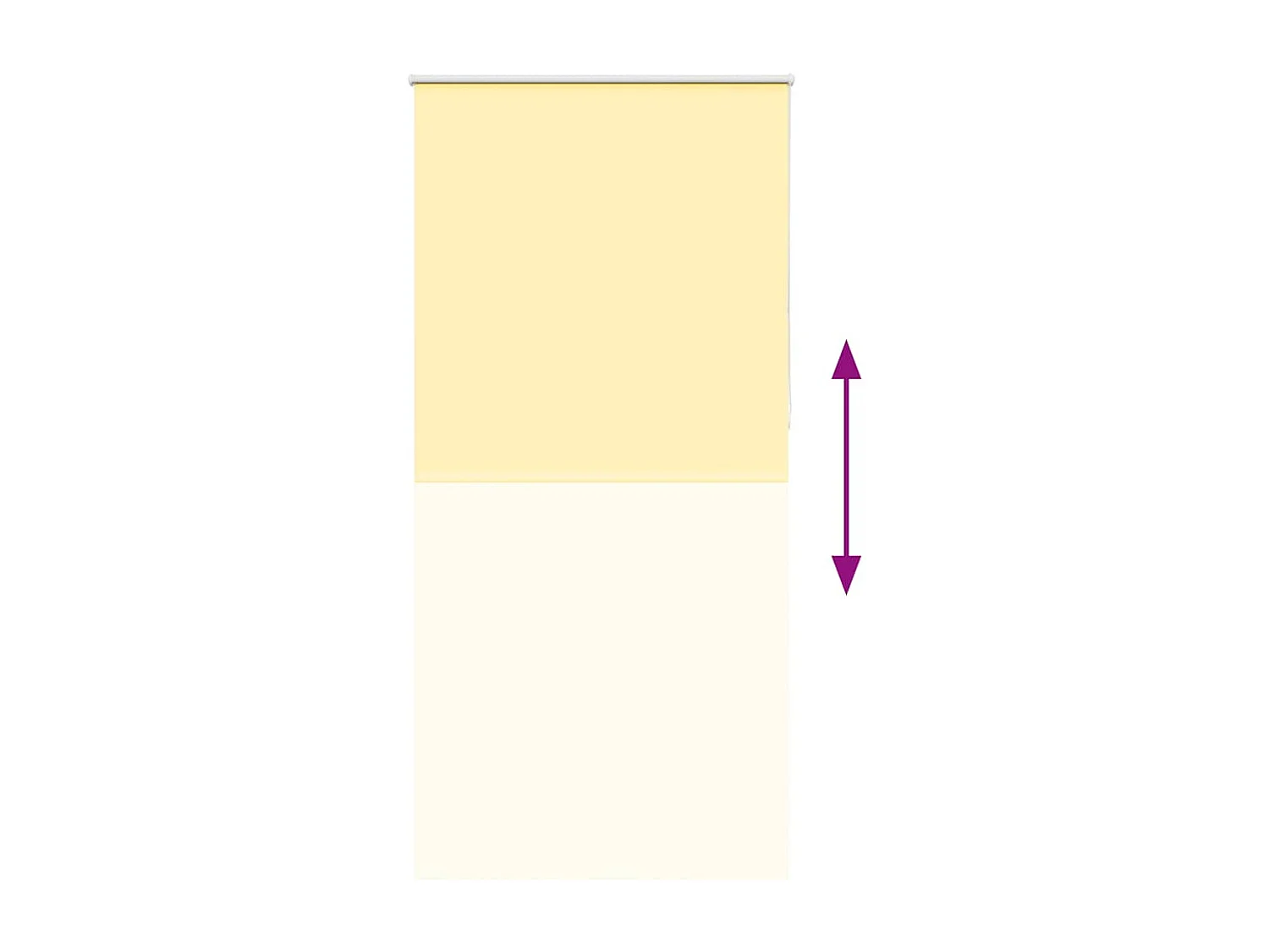 Rolgordijn verduisterend 90x210 cm stofbreedte 85,7 cm geel