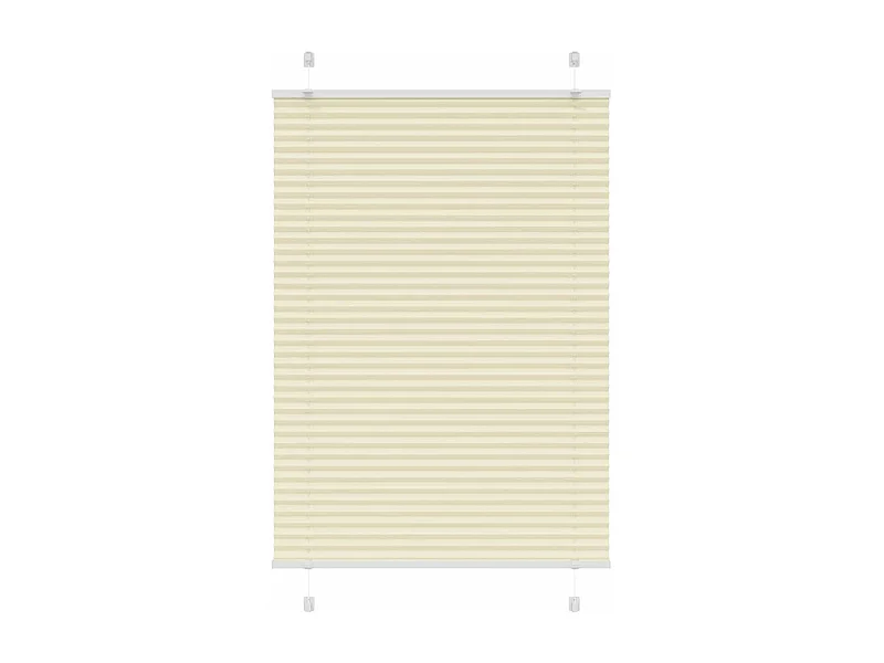Store plissé crème 95x100 cm largeur du tissu 94,4 cm polyester
