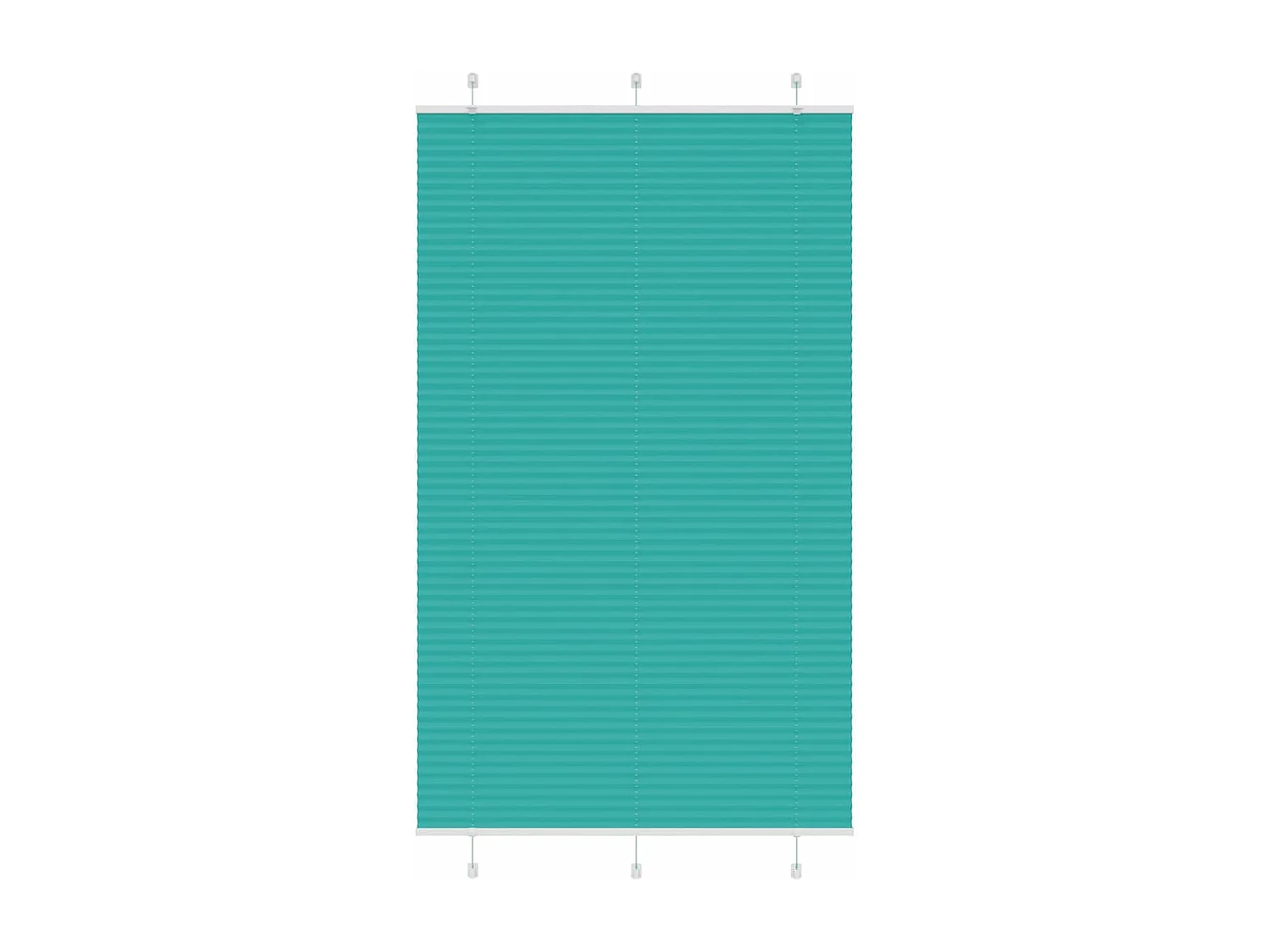 Store plissé vert pétrole 120x200cm largeur du tissu 119,4cm