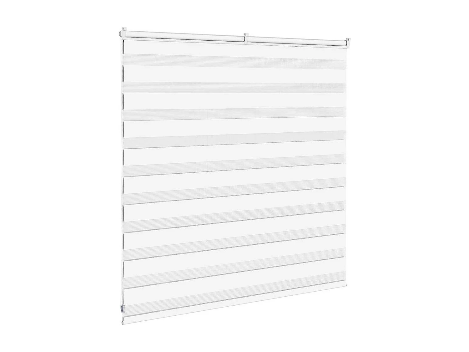 Store zèbre blanc 140x100 cm largeur du tissu 135,9cm polyester