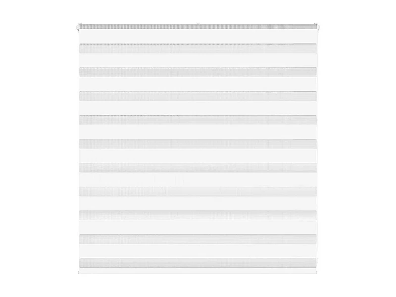 Store zèbre blanc 140x100 cm largeur du tissu 135,9cm polyester