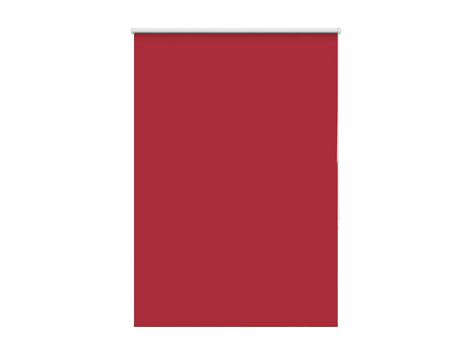 Store enrouleur occultant rouge largeur du tissu 90,7 cm